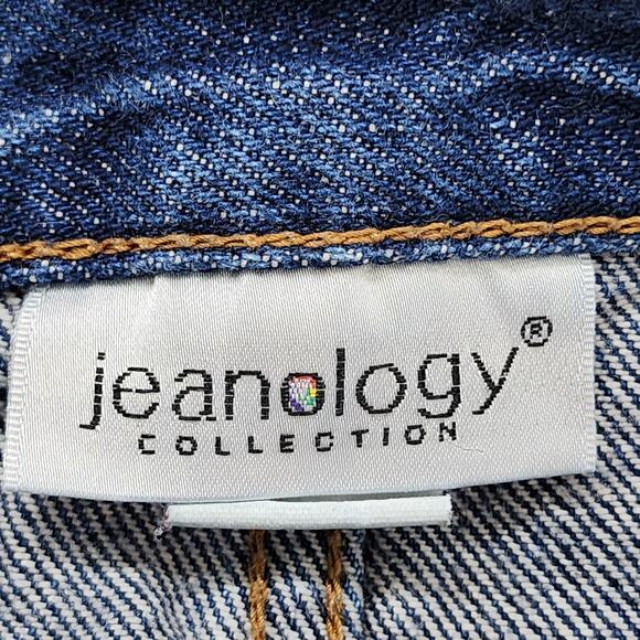 Jeanology Collection Jeans Womens 12P PETITE Blue Mid Rise Straight Leg Denim - Picture 6 of 11